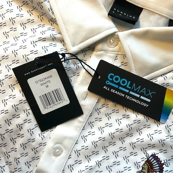 ⛳️ DUNNING | SHINNECOCK HILLS GOLF CLUB POLO SHIRT | RARE! | MED | NWT $95 - Picture 4 of 6